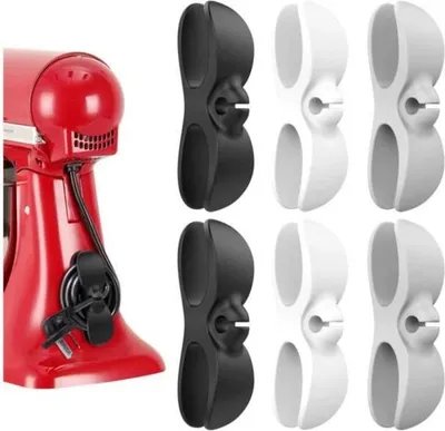 Produktbild von Kabelorganizer, 6-teiliger Kabelorganizer für Haushaltsgeräte, Kabelhalter für Elektrogeräte