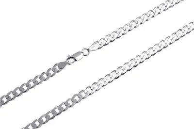 Produktbild von SILBERKETTEN STORE Panzerkette 5mm - 925 Silber, Länge wählbar 38-100cm - 55cm