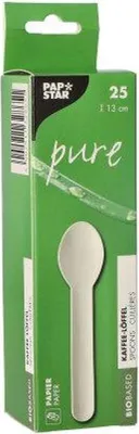 Produktbild von 25 Kaffeelöffel, Papier "pure" 13,4 cm weiss