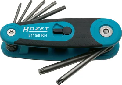 Image de Hazet Star socket Allen key set T 9, T 10, T 15, T 20, T 25, T 27, T 30, T 40 8-piece