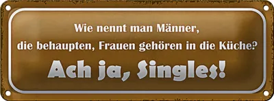 Produktbild von Blechschild Spruch 27x10cm wie nennt man Männer die Dekoration
