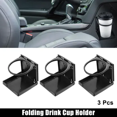 Image de 3pcs Noir Voiture Pliant Boisson Tasse Support Universel pour Voiture Bateau