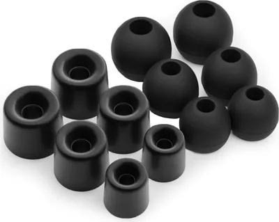 Produktbild von 12 x Schaum Ohrstöpsel & Silikon Ohrstöpsel Ohrhörer Gummi Tipps Für Kopfhörer Ohrhörer