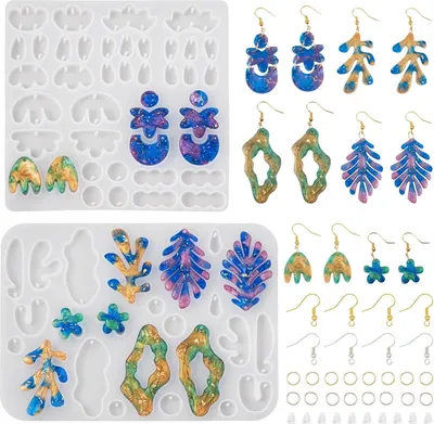 Produktbild von Silikonformen für Ohrhänger Epoxy Casting Schmuck Herstellung