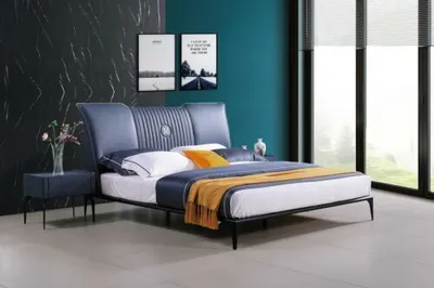 Immagine prodotto di Mobili per la camera da letto Set di 3 pezzi letto d'albergo + 2 comodini letti lucidi JVmoebel