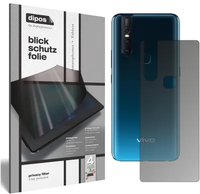 Produktbild von Vivo S1 Rückseite Blickschutzfolie matt Schutzfolie Folie Display Schutz dipos