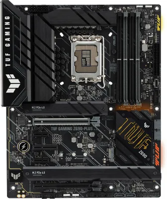 Image de ASUS TUF GAMING Z690-PLUS - Carte mère - ATX - LGA1700 socket - chipset Z690 - USB-C Gen2, USB-C Gen1, USB 3.2 Gen 1, USB 3.2 Gen 2, USB-C Gen 2x2 - 2.5 Gigabit LAN - Graphique embarqué (CPU requis)