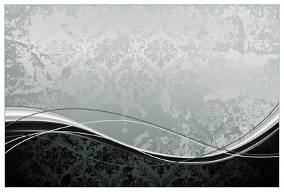 Produktbild von Wallario Küchenrückwand aus Glas, Größe: 90 x 60 cm, Motiv: Grau-schwarze Schnörkelei mit Wellen | Spritzschutz | abwischbar | pflegeleicht | in
