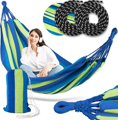 Obrázek produktu pro Zahradní houpací síť 200 x 100 cm Malaga Single, pro 1 osobu