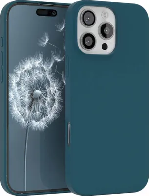 Produktbild von EAZY CASE Silikonhülle für Apple iPhone 16 Pro Max, Silikon Backcover Schutz in Blau