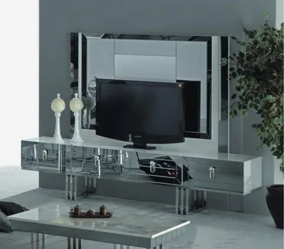 Produktbild von Luxus tv Ständer Stilvolle Schrank Kommode Möbel Grau fernseher rtv Ständer