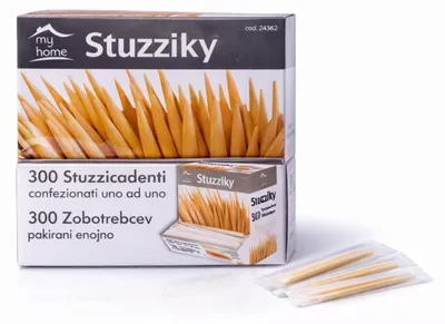 Produktbild von LifeChic Zahnstocher aus Holz, 300 Stück, beige, 6,5 cm