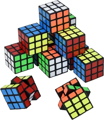 Image de Mini-cubes magiques - Coffret de 12 - Petit cadeau pour les fêtes - Dés magiques pour les anniversaires d'enfants - Cadeaux pour les invités