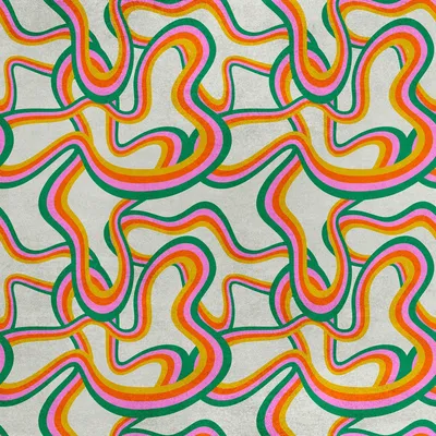 Immagine prodotto di Tessuto di velluto reale in poliestere per il cucito - motivo ondulato colorato