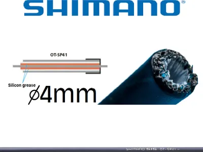 Produktbild von Shimano 1m Schaltaußenhülle SP41 4mm grau