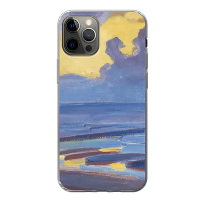 Produktbild von MuchoWow® Handyhülle Schutzhülle Hülle für iPhone 12 Pro Am Meer - Piet Mondrian Silikon Softcase Handy Hülle - Abdeckung