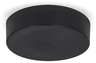 Produktbild von Abdeckkappe / Baldachin Zipdesign Medium mit 0-7 Lampenpendel Ø 120 mm, Höhe 30 mm | schwarz RAL9005 matt