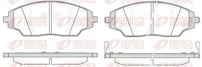 Produktbild von REMSA Bremsbeläge Satz Vorne Bremsklötze für CHEVROLET AVEO Schrägheck (T300) 1537.02