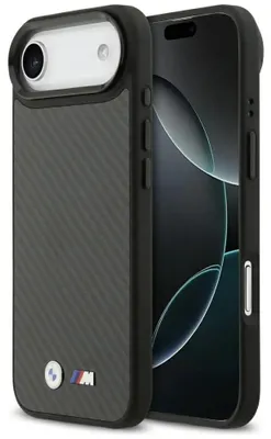 Produktbild von BMW case passend für IPHONE 17 Air kompatibel mit MagSafe BMHMP17M24CFMMK (Polyamid Matt) black