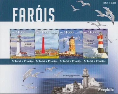 Produktbild von Briefmarken Sao Tome e Principe 2015 Mi 6283-6286 Kleinbogen (kompl. Ausgabe) postfrisch Leuchttürme