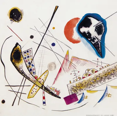 Obrázek produktu pro Wassily Kandinsky Art Print Picture - Lyrická kompozice, 1922 (40 x 40 cm)