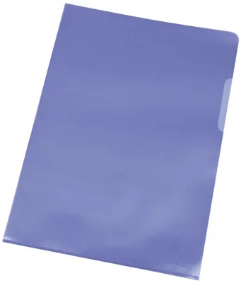 Image de Q-Connect® KF00307 Pochette transparente - A4, 120 mym, grainée bleu, 100 pièces