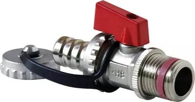 Produktbild von KFE-Kugelhahn 1/2'' Durchgangsform - schwere Ausf. - Messing vernickelt - DN15 bis PN16 - selbstdichtend