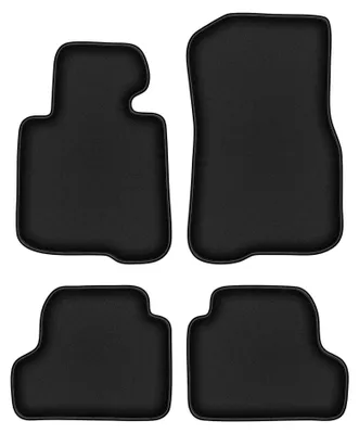 Produktbild von Velours-Fußmatten für BMW 4 F33 2013- (Coupe cabrio) – 4-tlg, Schwarz, passgenau – Wielganizator DURBAN