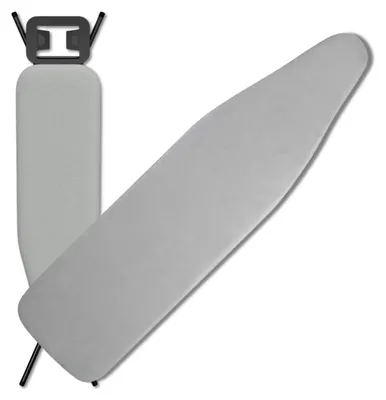 Produktbild von EDIBAZZAR | Bügeltuch für Bügelbrett dick grau 120x38 cm