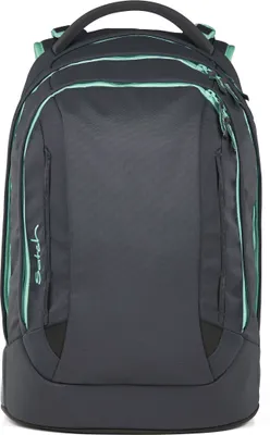 A satch backpack is shown against a white background.
