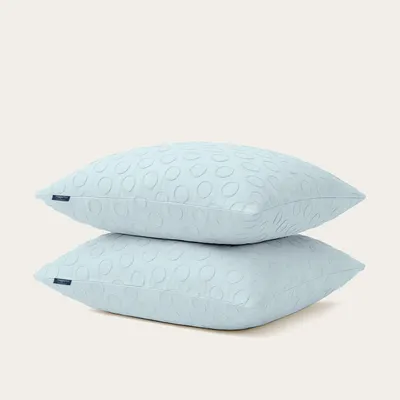 Produktbild von HappyBed Kissenbezug | Getuftetes Eisblau | 2er Set
