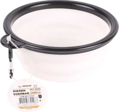 Produktbild von Haustiernapf faltbar weiß 13 cm