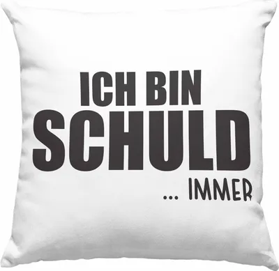 Produktbild von Trendation -  Ich Bin Schuld IMMER Lustige BüroDeko-Kissen mit Füllung 40x40 mit Spruch für Kollege Kollegin Büro Deko-Kissen mit Füllung 40x40 Arbeit (Grün)