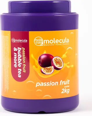 Produktbild von Popping Boba I Molekularer Kaviar Bubble Tea, Bubbles, Bubble tea Perlen 2kg I Passionsfrucht