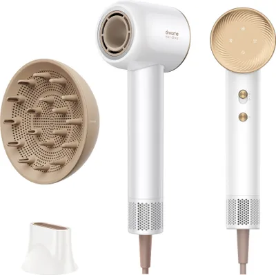 Produktbild von Dreame Hair Glory Combo Haartrockner,Trocknet schnell,110.000 Umdrehungen pro Minute,Luftstrom 70m/s,Negativ-Ionen-Technologie Weiß
