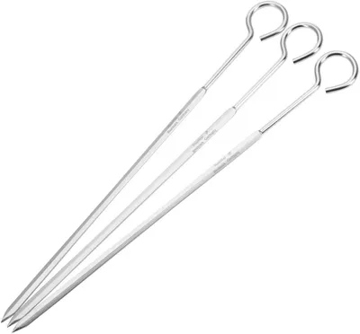Image de Westmark 3 brochettes à chicha 230 mm acier inoxydable