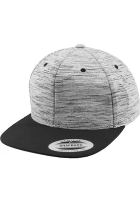 Immagine prodotto di FLEXFIT 6089SC | Stripes Melange Crown Snapback Cap / Berretto - Colore: Grigio (Stripes Melange)/Nero - Taglia: Unica