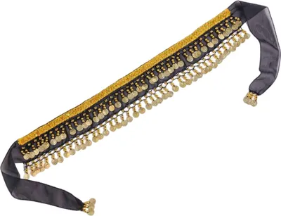 Produktbild von Damen Taillenkette Breiter Doppellagiger Taillengürtel Mit Metalldekor Einfarbig Vielseitiger Taillengurt Taillenaccessoire