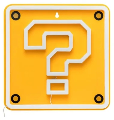 Produktbild von Super Mario LED Neon Wandleuchte Question Block 24 x 24 cm