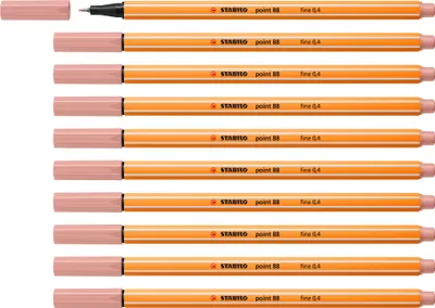 Produktbild von STABILO Fineliner - point 88 - 10er Pack - rouge