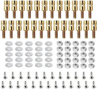 Image de Support pour baguettes de modélisme, 25 pièces - Métal - Réglable - Pour avions radiocommandés - Durable