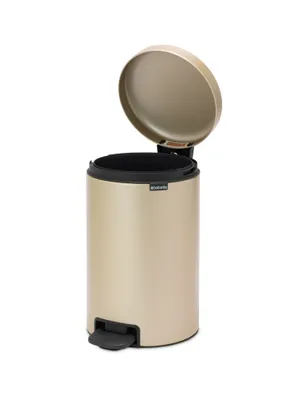 Produktbild von Brabantia Treteimer NewIcon, Abfalleimer, Mülleimer, Stahl, Metallic Gold, 12 L, 304446