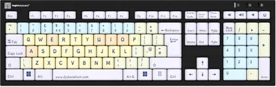 Immagine prodotto di LogicKeyboard Tastiera dislessica Nero UK (PC) (LKB-DYSLEX-BJPU-UK)