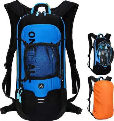 Immagine prodotto di Zaino da bicicletta da 6L/10L/12L, unisex, con coperture impermeabili, colore blu