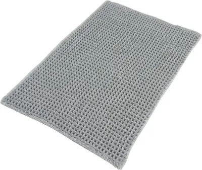 Immagine prodotto di Tappeto da bagno Differnz waffle 50 x 80 cm grigio
