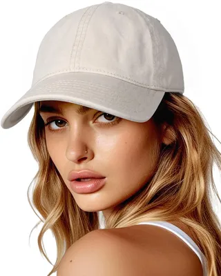 Imagen del producto de Gorra de béisbol para mujer, de algodón, talla M, ajustable, ideal para el uso diario
