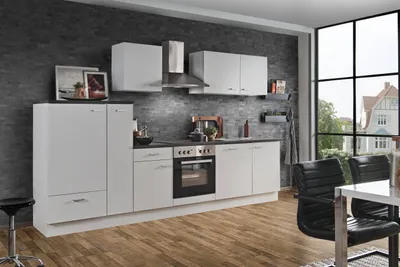 Produktbild von Küchenzeile mit Elektrogeräten White Classic Weiß 310 cm