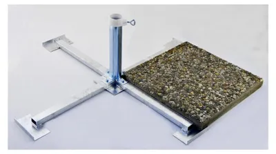 Produktbild von Plattenständer - aus 4 mm Ø Stahl für Sonnenschirme bis 55 mm Ø