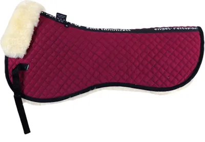 Produktbild von Engel Reitsport Lammfell Sattelkissen (Sakis1) Bordeaux Med./Natur L (18 - 19,5 Inch) 58cm