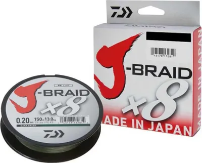 Obrázok produktu pre Vlasec Daiwa J-Braid (tmavozelený) Ø mm: 0,24; tr. kr. kg: 18,0; dĺžka m: 300
